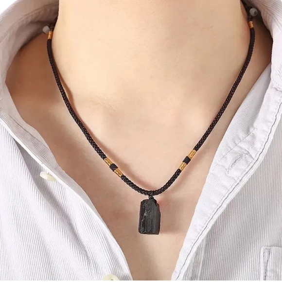 Black Tourmaline PROTECTION AMULET necklace - Picture 5 of 6
